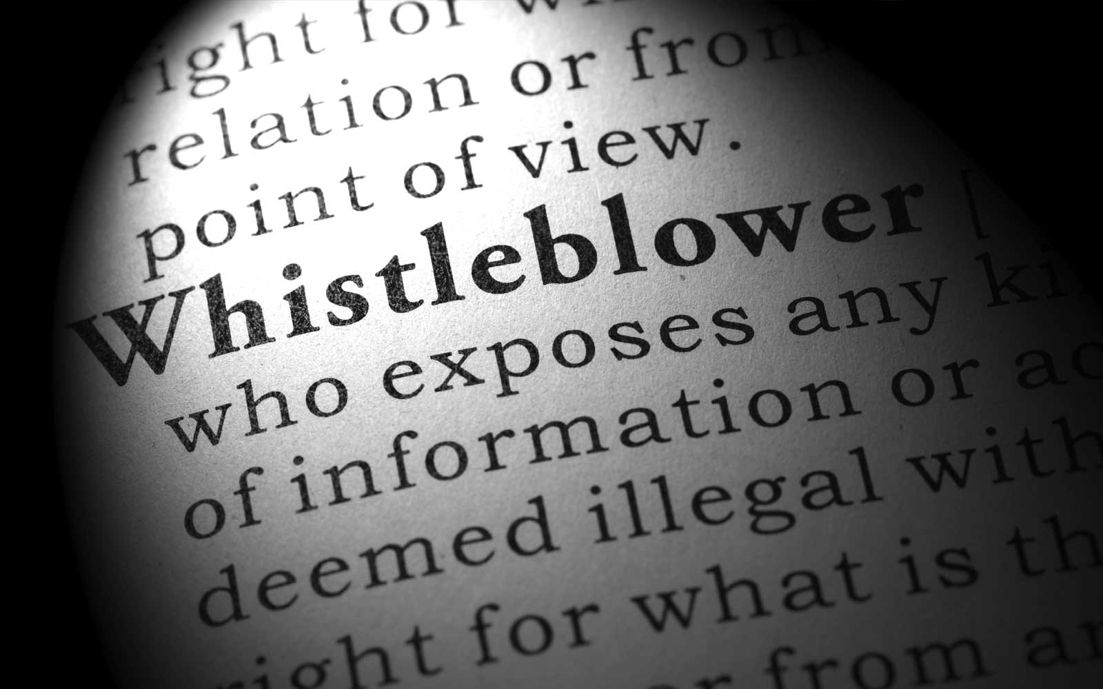 The Role Of The Whistleblower - Goodman Law Group Chicago